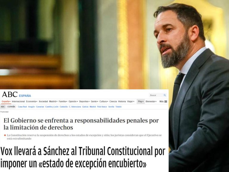 ABC y Vox se alían para tumbar al Gobierno