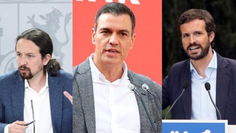 Casado, Sánchez e Iglesias acongojados por las elecciones de hoy