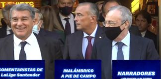 Florentino y Laporta pactan los locutores y comentaristas de La Liga