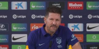 Un año más Simeone da de mamar… a la prensa